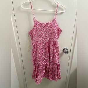 Gap Pink patterned smock top dress